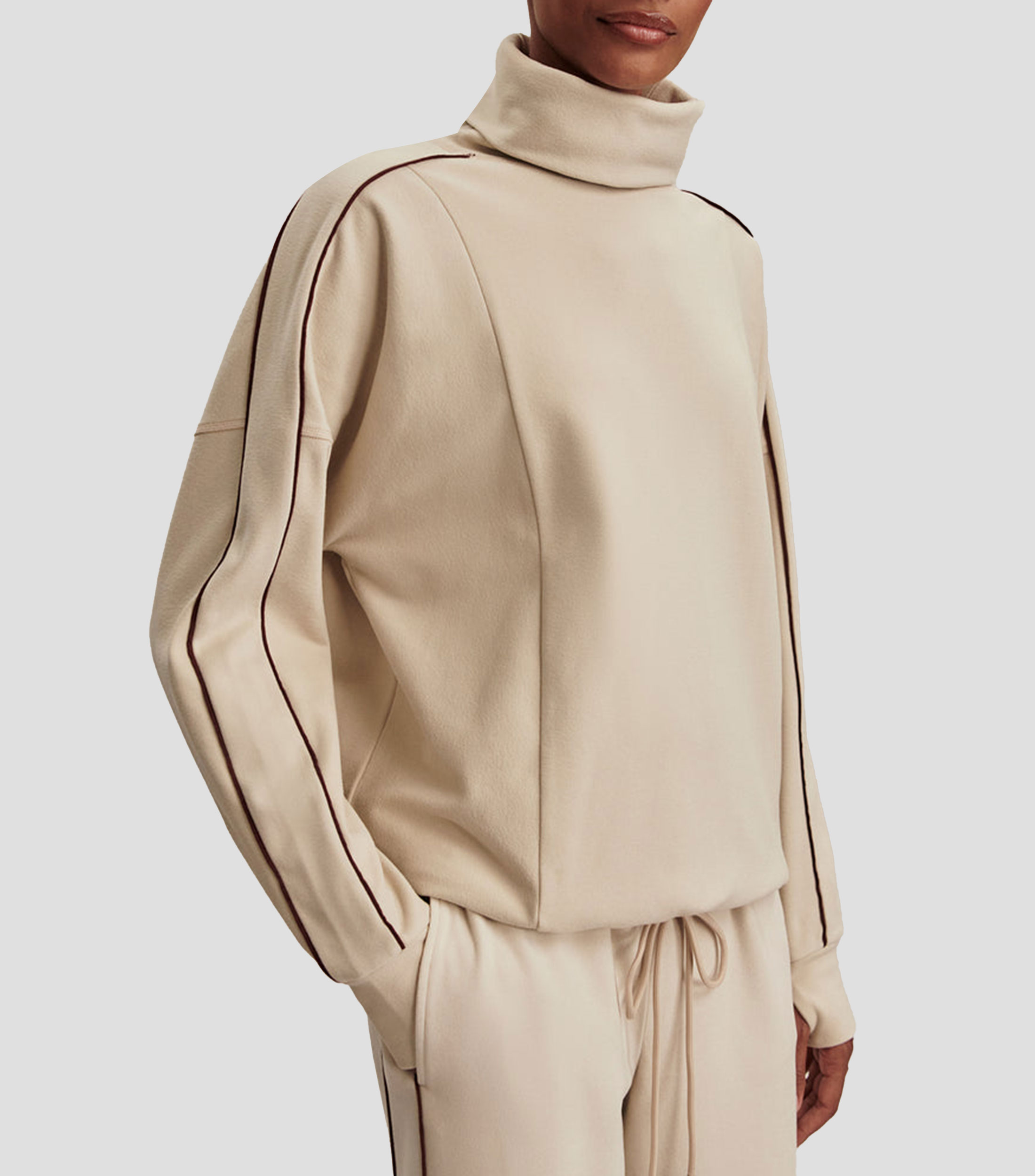 Sudadera Cerrada High Neck Mujer